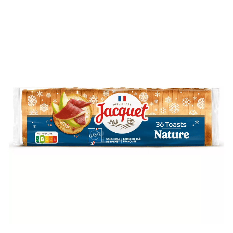 Jacquet Round plain toast breads 250g