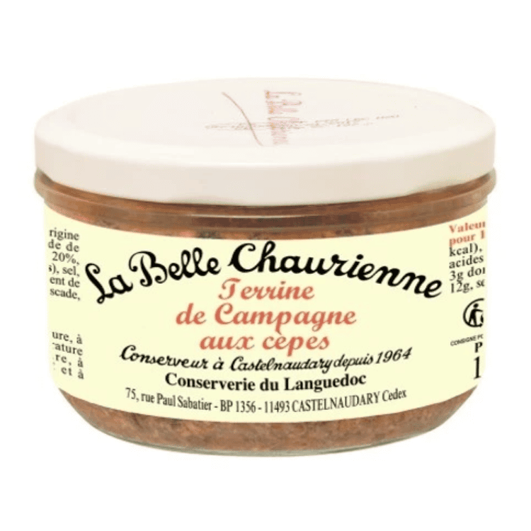 La Belle Chaurienne Farmhouse terrine with  porcini mushrooms 180g