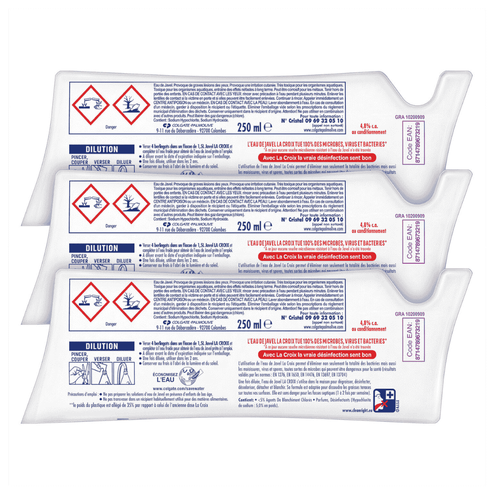 La Croix Bleach refill 3x250ml Lavender Gardens