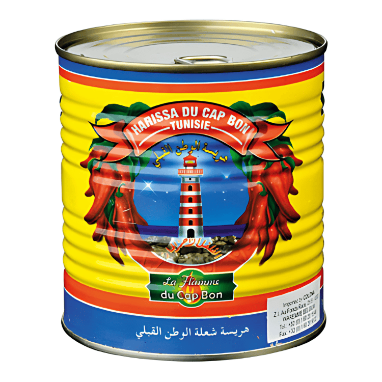 La Flamme du Cap Bon Harissa box 4/4 paste sauce 760g