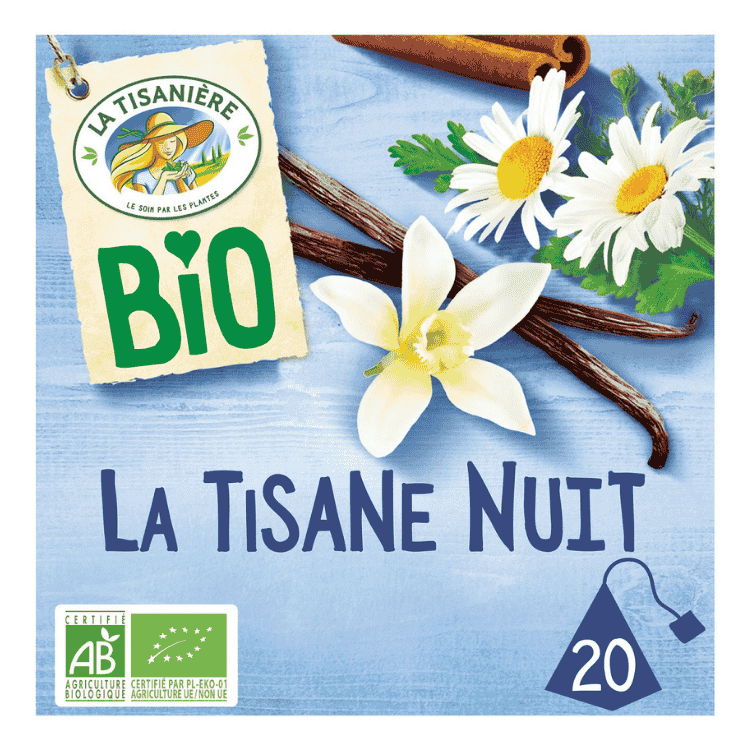 La Tisaniere Organic Night Tisane x20 sachets 30g