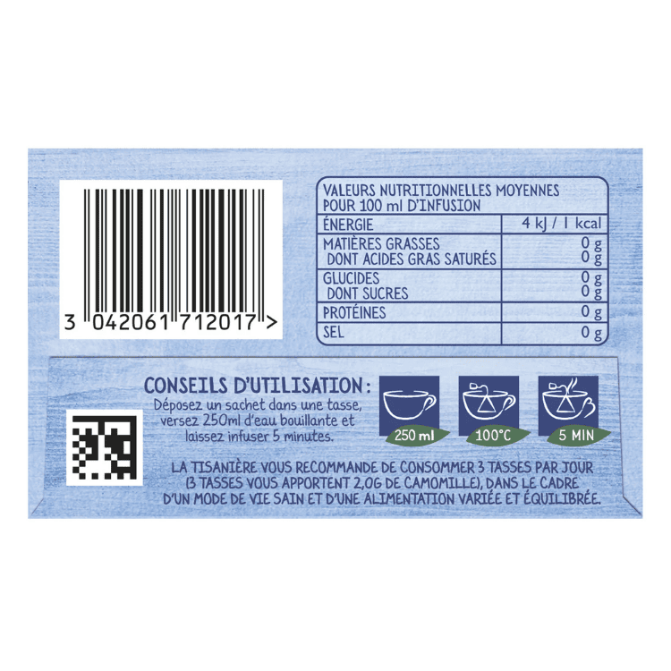 La Tisaniere Organic Night Tisane x20 sachets 30g