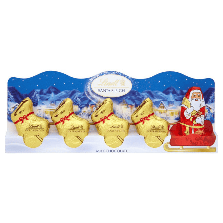 Lindt Santa Sleigh Perforated 5x10g 50g