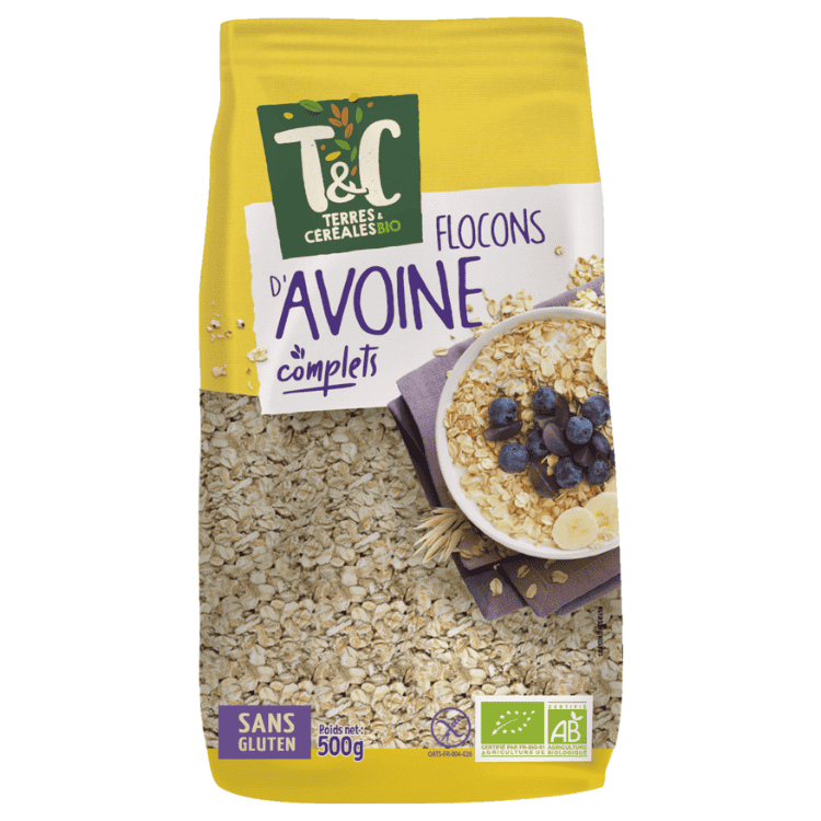 Terres Et Cereales Whole oat flakes Organic 500g