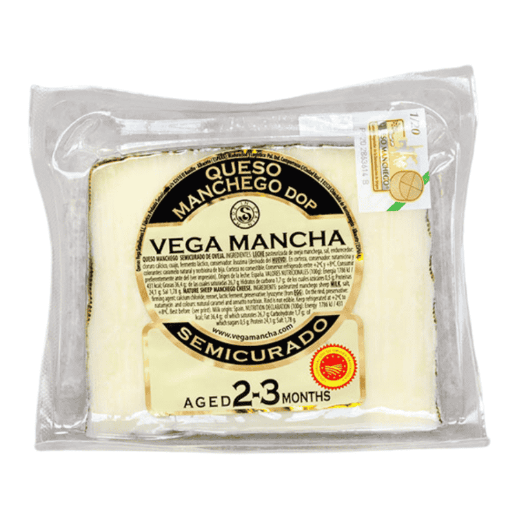 Vega Mancha Semi Cured Manchego Cheese Piece 150g