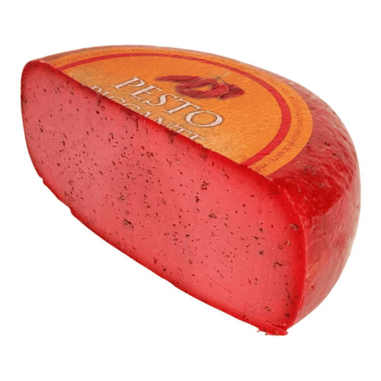 Vergeer Gouda cheese with red pesto half wheel (+/-2.5kg)
