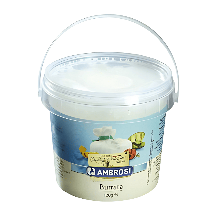 Ambrosi Mozzarella Burrata cheese 18% MG 120g
