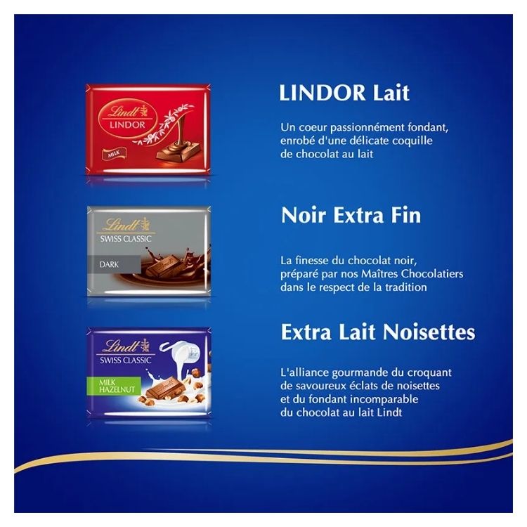 Lindt Assorted Napolitains Swiss premium chocolate 250g