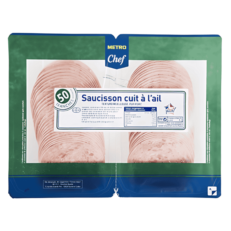 METRO Chef Garlic sausage 50 slices 2 x 250 g