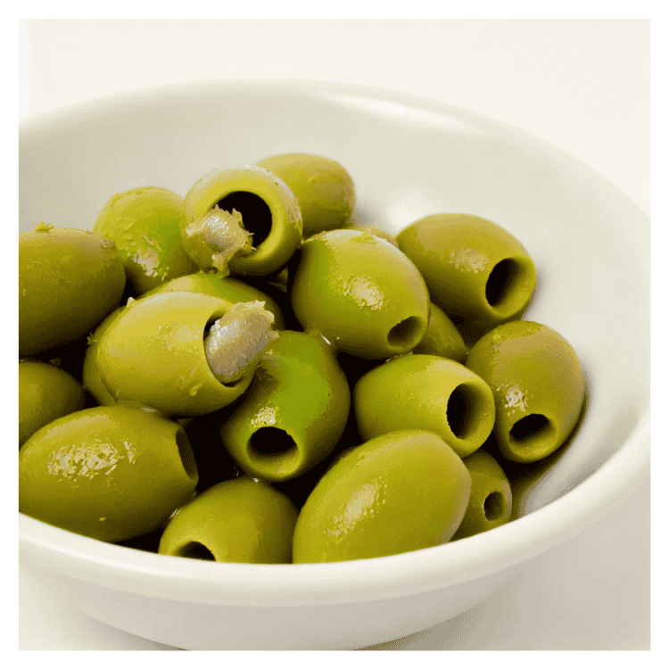 Maestro de Oliva Green Olives Stuffed With Anchovy In Can 300g