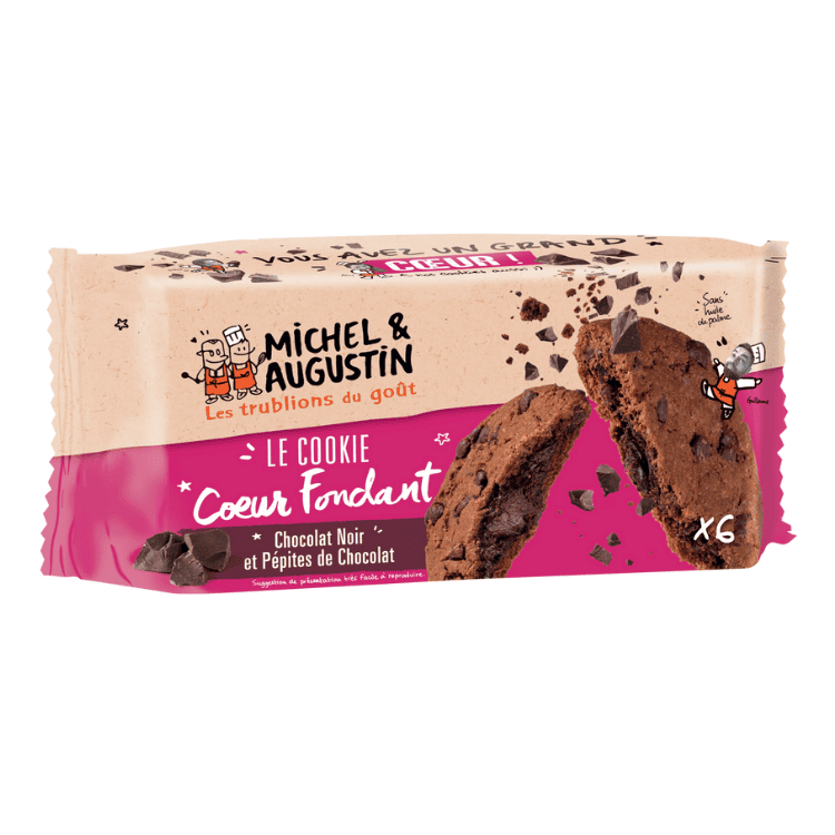 Michel Et Augustin Dark Chocolate Melty Middle Cookies 180g