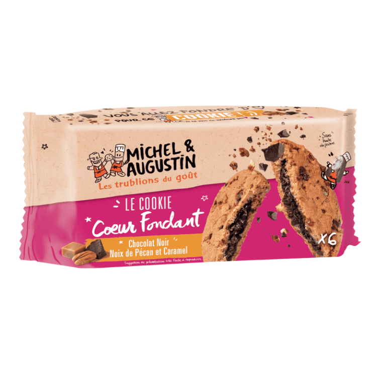 Michel Et Augustin Melty middle caramel & choco cookies 180g