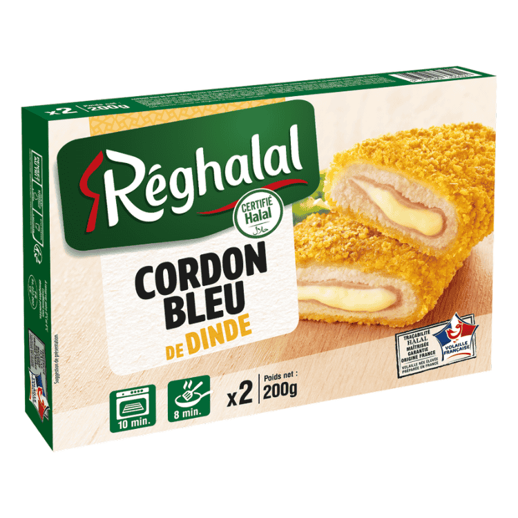 Reghalal Halal Turkey Cordon bleu x 2 200g