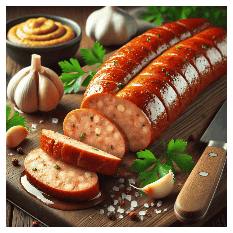 Rochambeau Superior cooked garlic sausage 250g