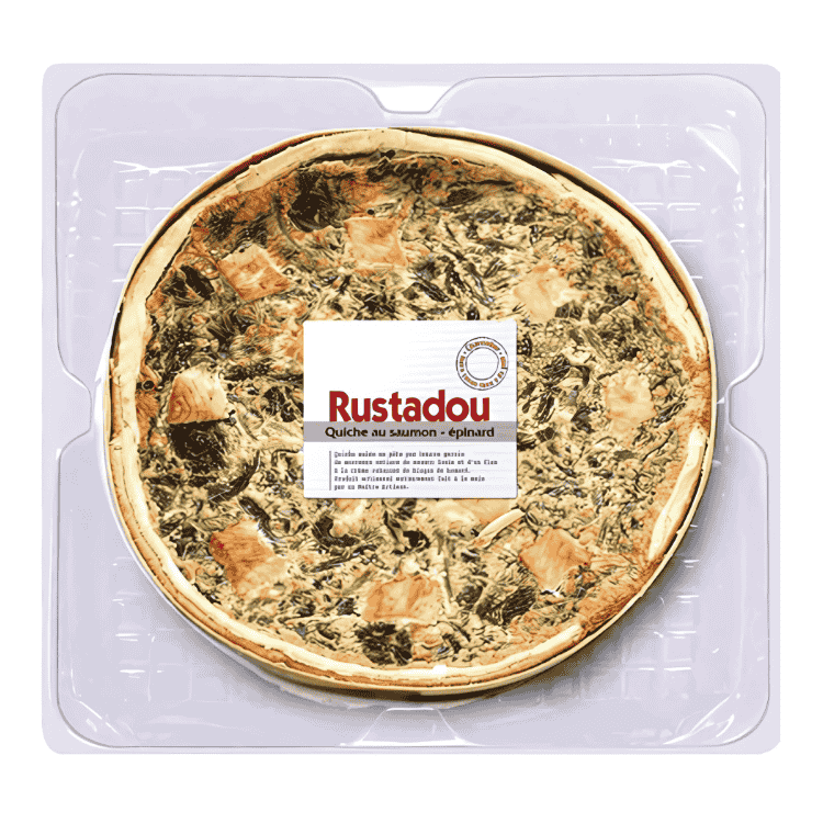 Rustadou Salmon Spinach Quiche pie 2.8kg