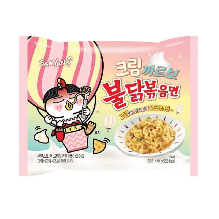 Samyang Buldak Cream Carbonara Hot Chicken Flavor Ramen 140g