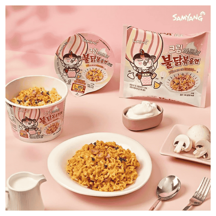 Samyang Buldak Cream Carbonara Hot Chicken Flavor Ramen 140g