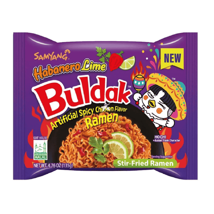Samyang Buldak Habanero & Lime Hot Chicken Flavour Ramen 135g
