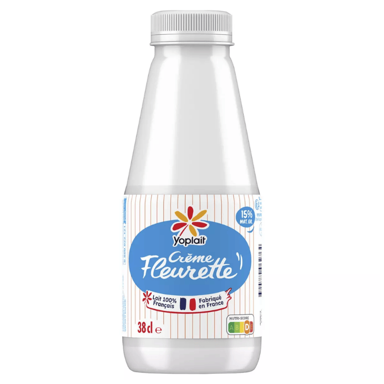 Yoplait Creme Fleurette Single Cream 15%FAT 38cl