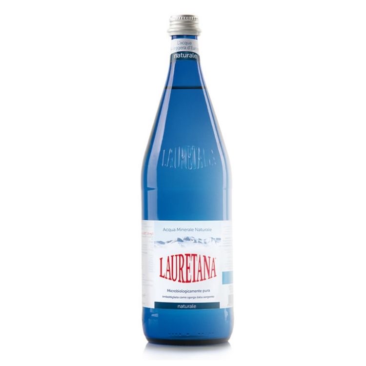 Acqua Minerale Lauretana Water Glass bottle 1L