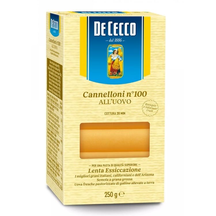 De Cecco Cannelloni with eggs N100 250g