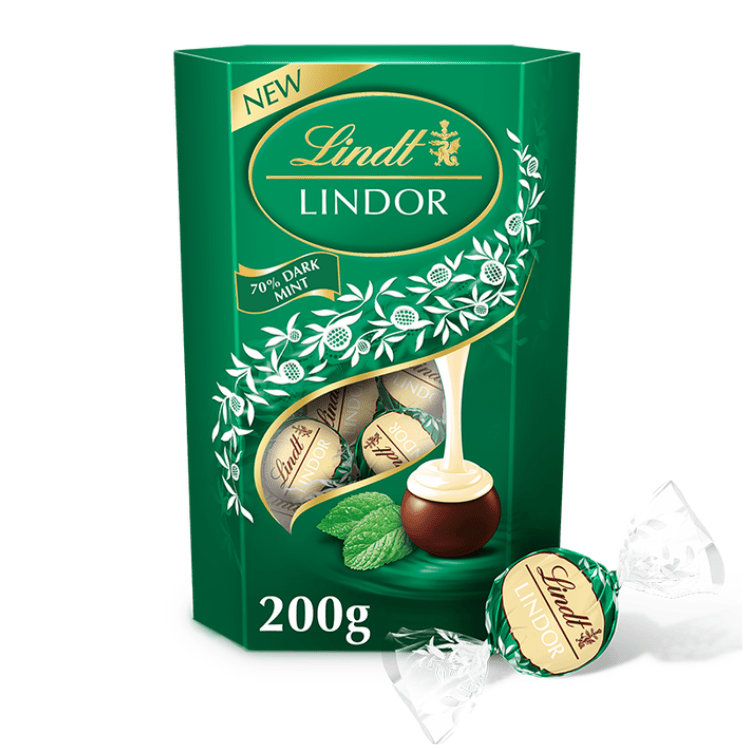 Lindt Lindor Dark Mint Chocolate Truffles 220g