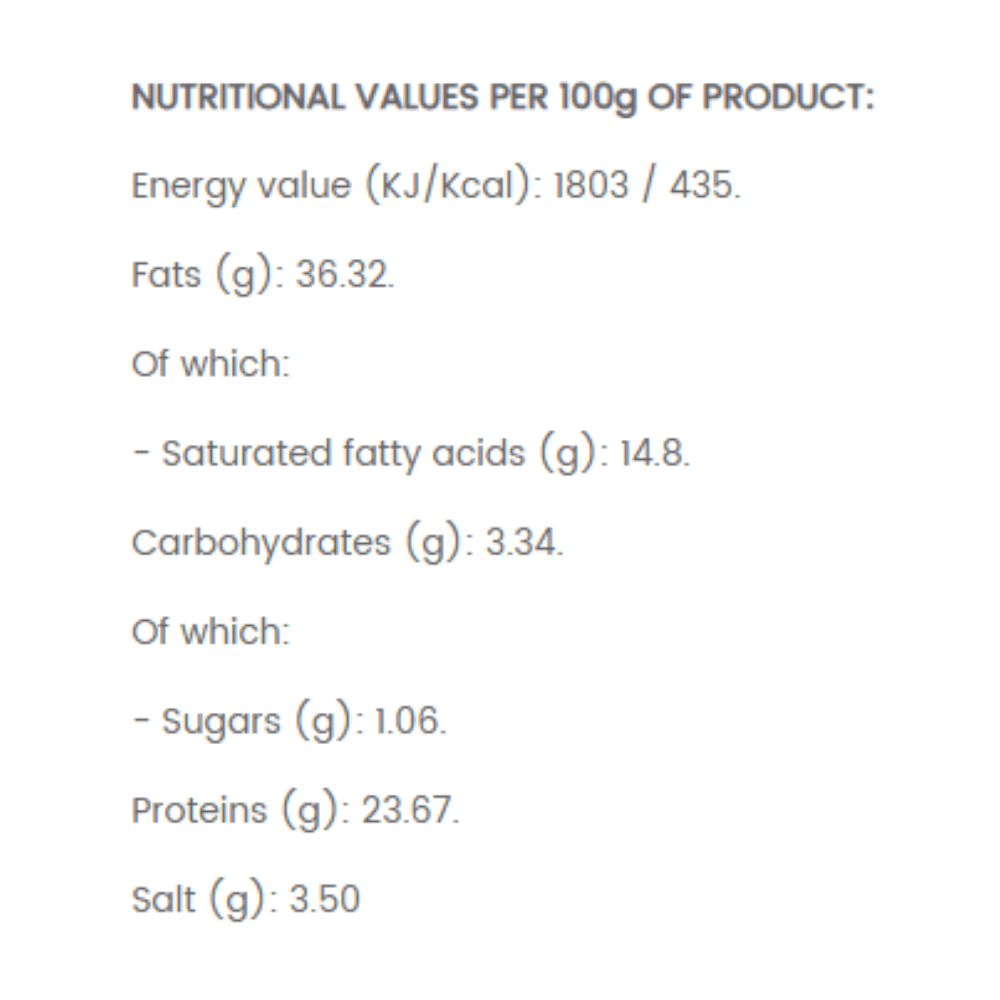 Bermellon Salchichon Iberico Bellota Sliced meat 100g