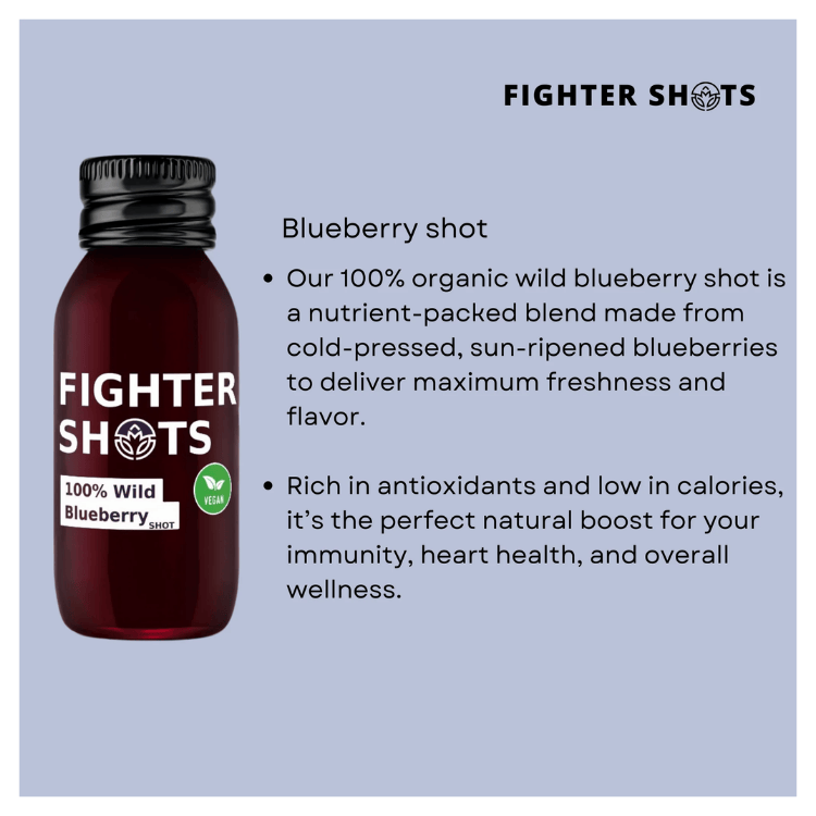 Fighter Shots Ginger & Blueberry Juice Shot 60ml