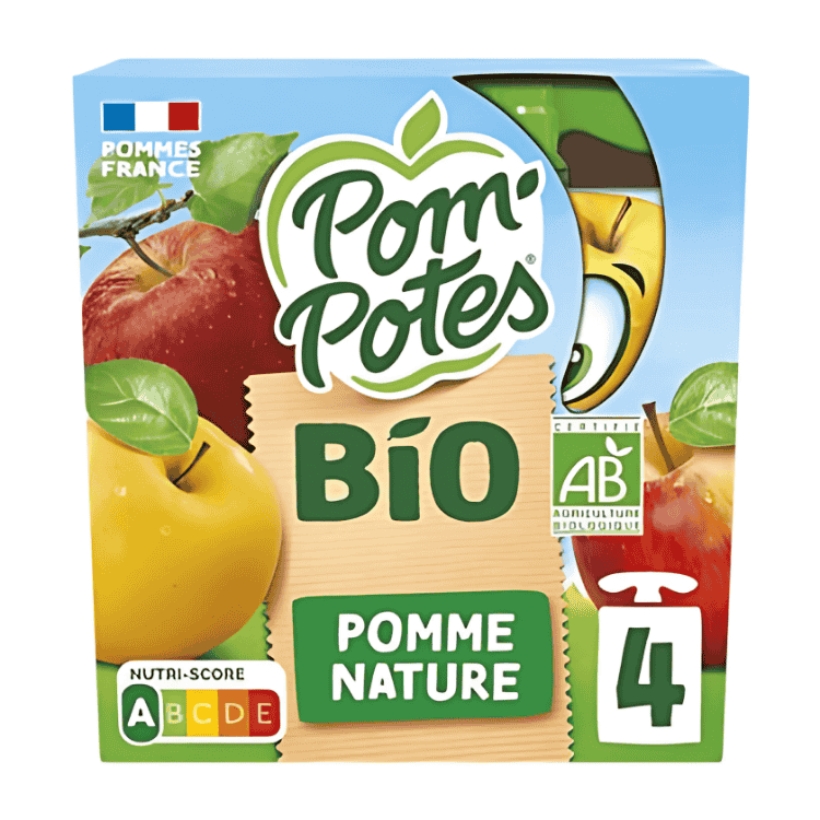 Materne Plain apple Pom Potes Organic 4x90g