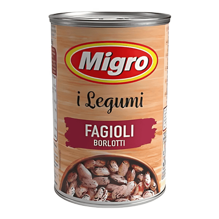 Migro i Legumi Fagioli (Cooked Borlotti Beans Tin) 400g