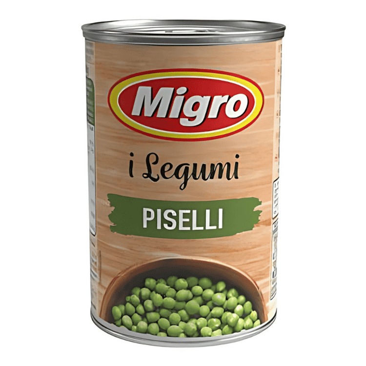 Migro i Legumi Piselli (Cooked Peas) Tin 400g