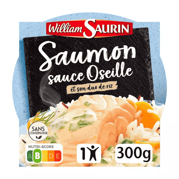 William Saurin Salmon with sorrel sauce and duo of rice 285g