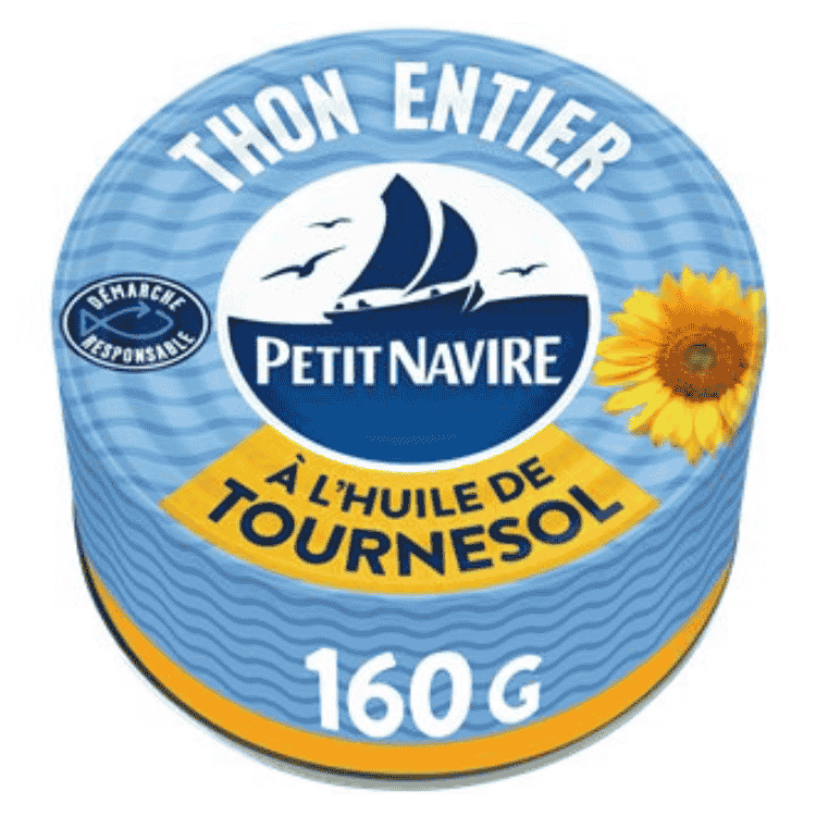 Petit Navire Tuna Chunks in sunflower oil 160g