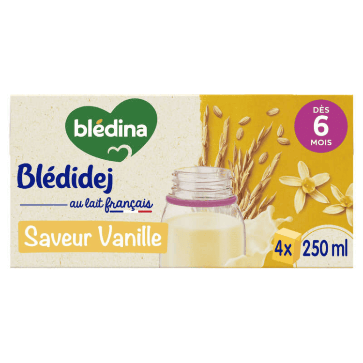 Bledina Bledidej Vanilla flavor 4x250ml from 6 months