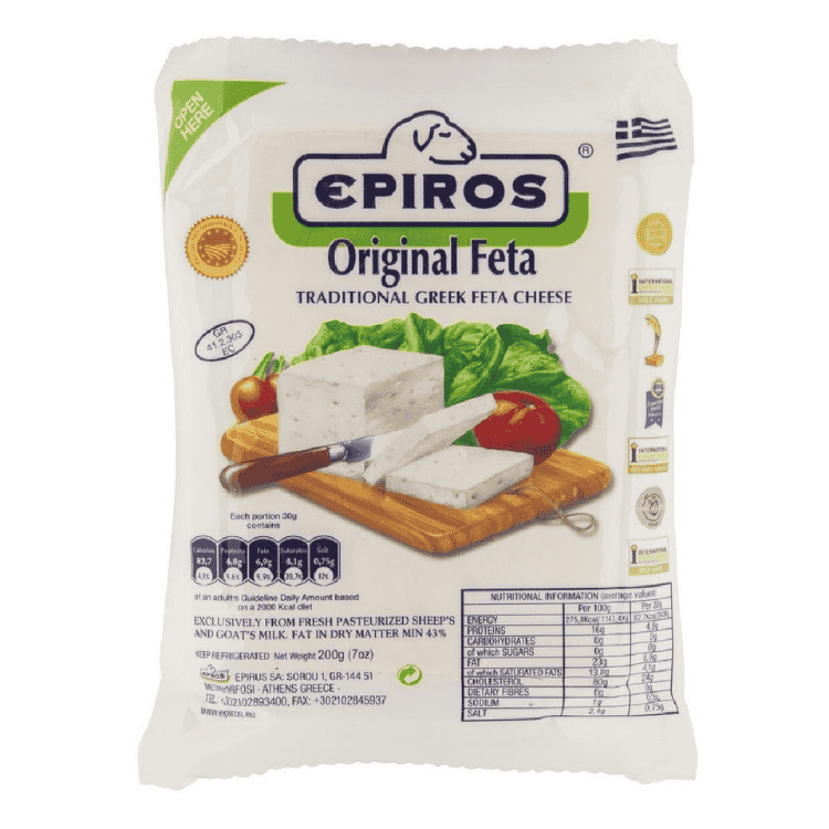 Epiros Feta Original PDO Vacuum Pack 180g