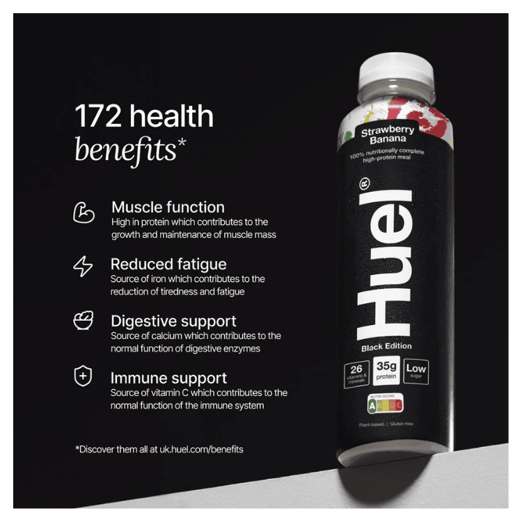 Huel Black Edition Strawberry Banana 500ml