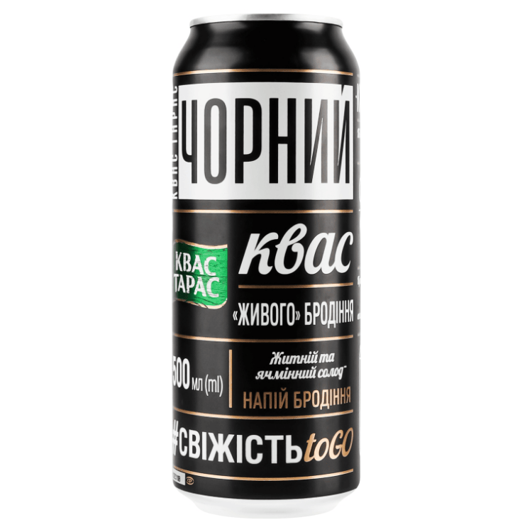 Kvass Taras Dark Rye and barley malt soft drink 500ml