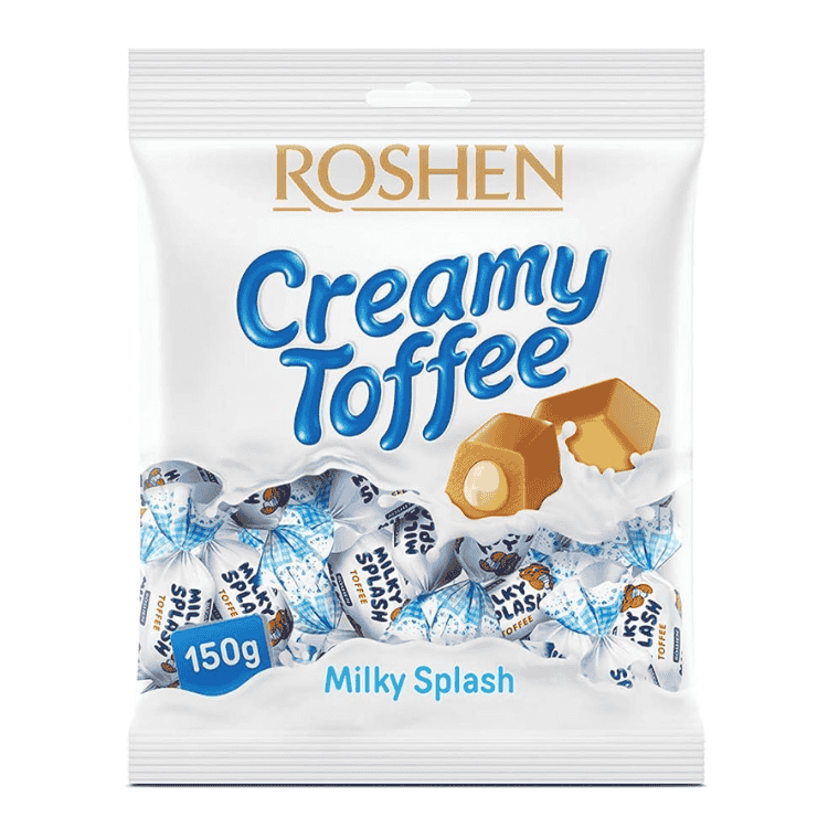 Roshen Milky Splash Creamy Toffee Bag 150g