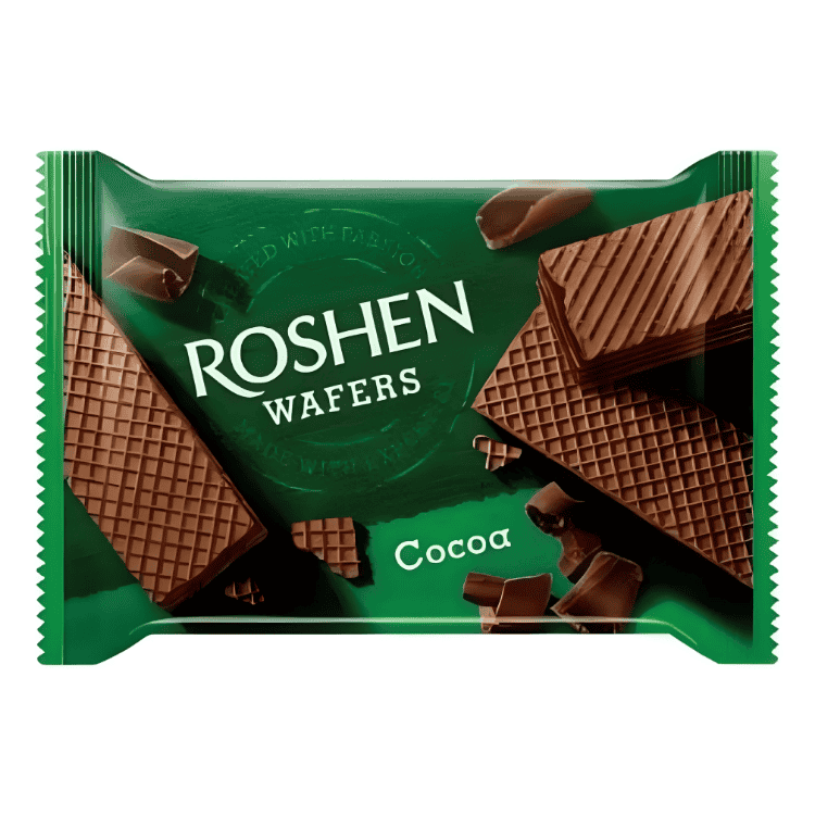 Roshen Wafers with Cocoa Filling 72g