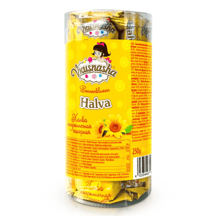 Vkusnasha Saharnaya Sunflower Seeds Halva x24 250g