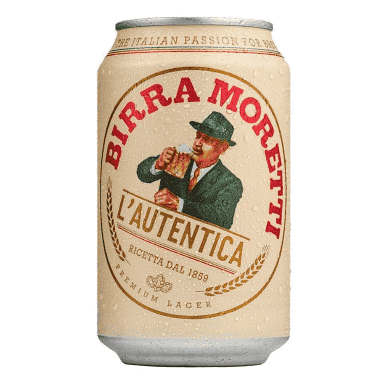 Birra Moretti Lager Beer can 330ml