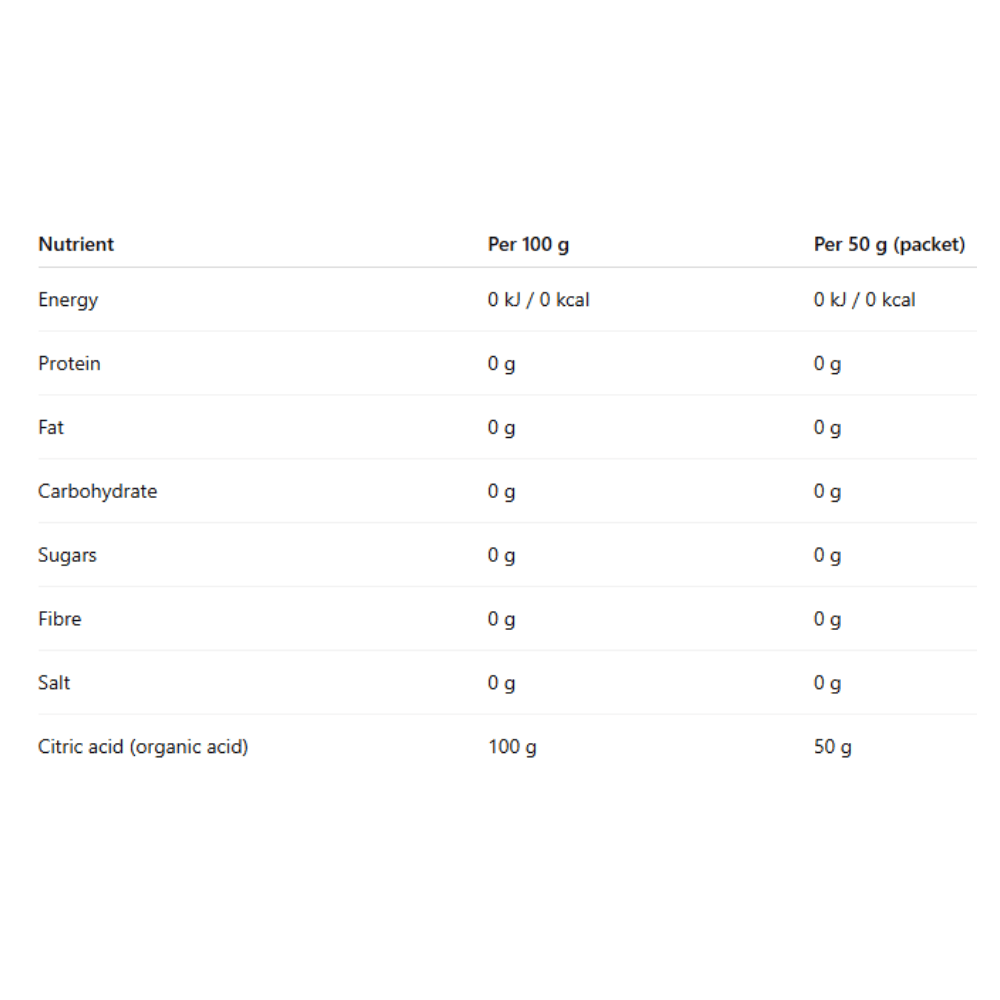 Citric Acid "Limonnaya Kislota" 50g