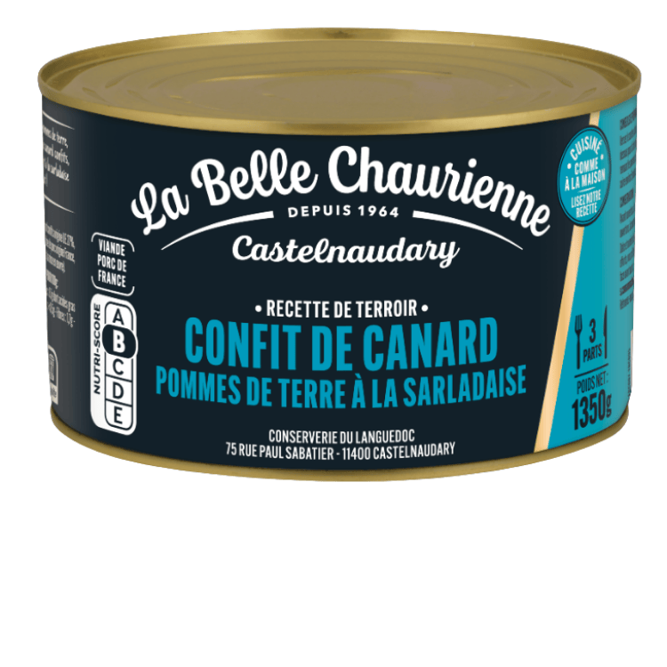 La Belle Chaurienne Duck confit with Sarladaise style Potatoes 1.35kg