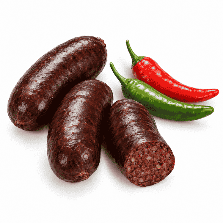 Bahier Caribbean Style Black Pudding (boudin) Portion 1kg