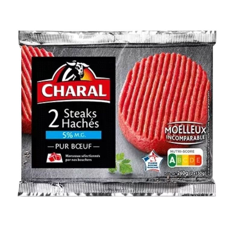 Charal Beef Burger x2 5% FAT 260g