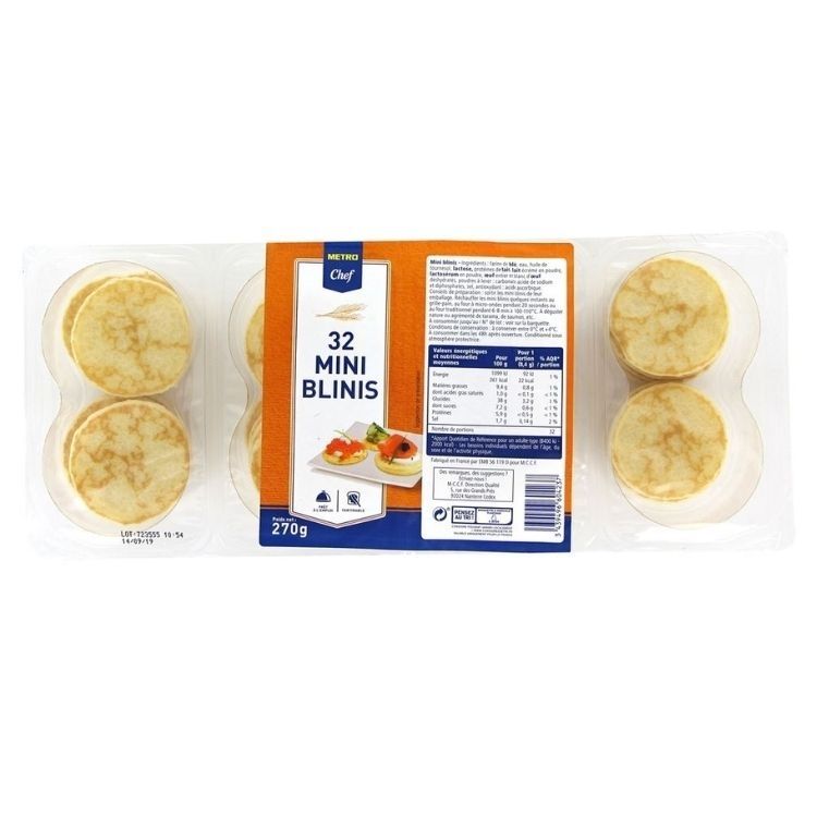 Chef Mini Blini x 32 270g