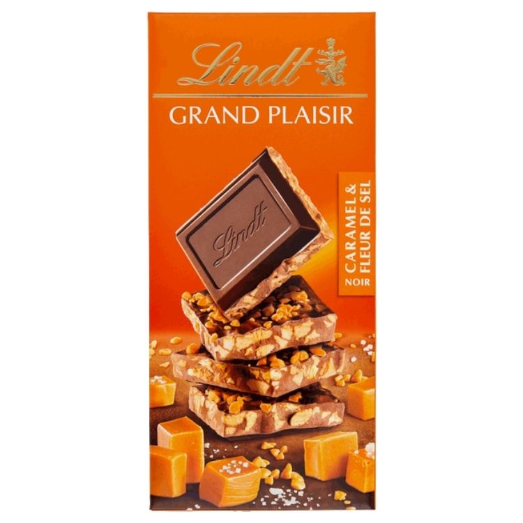 Lindt Grand Plaisir Dark Chocolate Caramel and Salt 150g