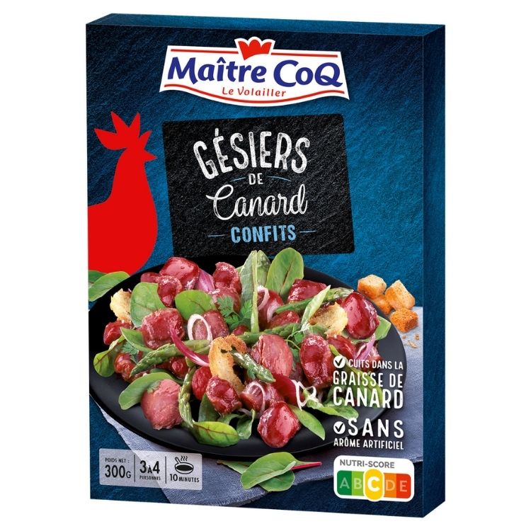 Maitre Coq Duck Gizzards Confit in Duck Fat 300g