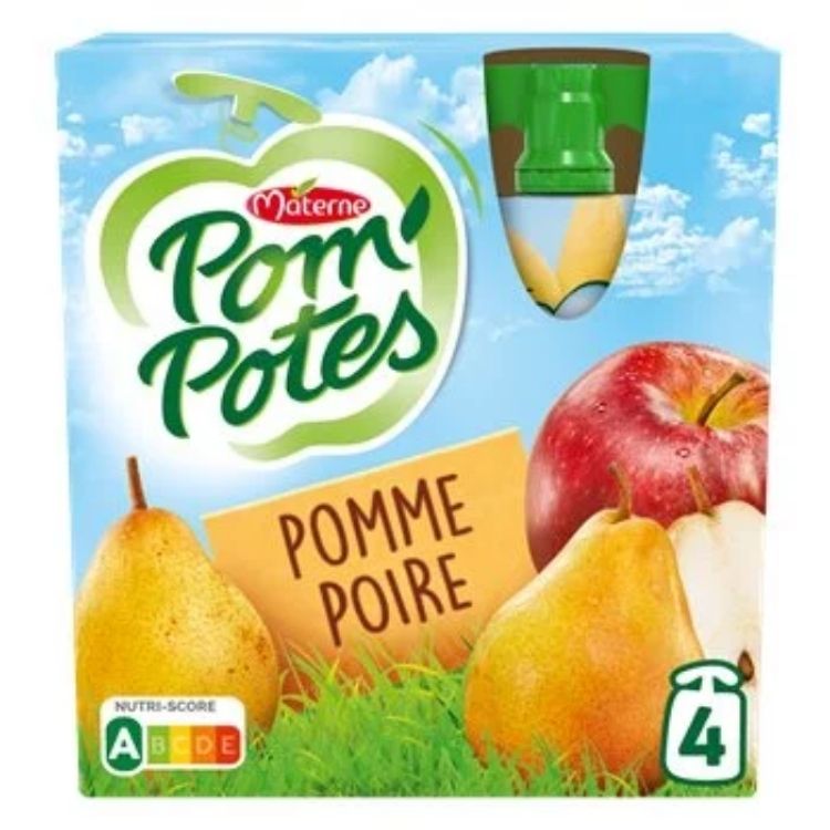 Materne Pom Potes Apple & Pear Pouches 4x90g