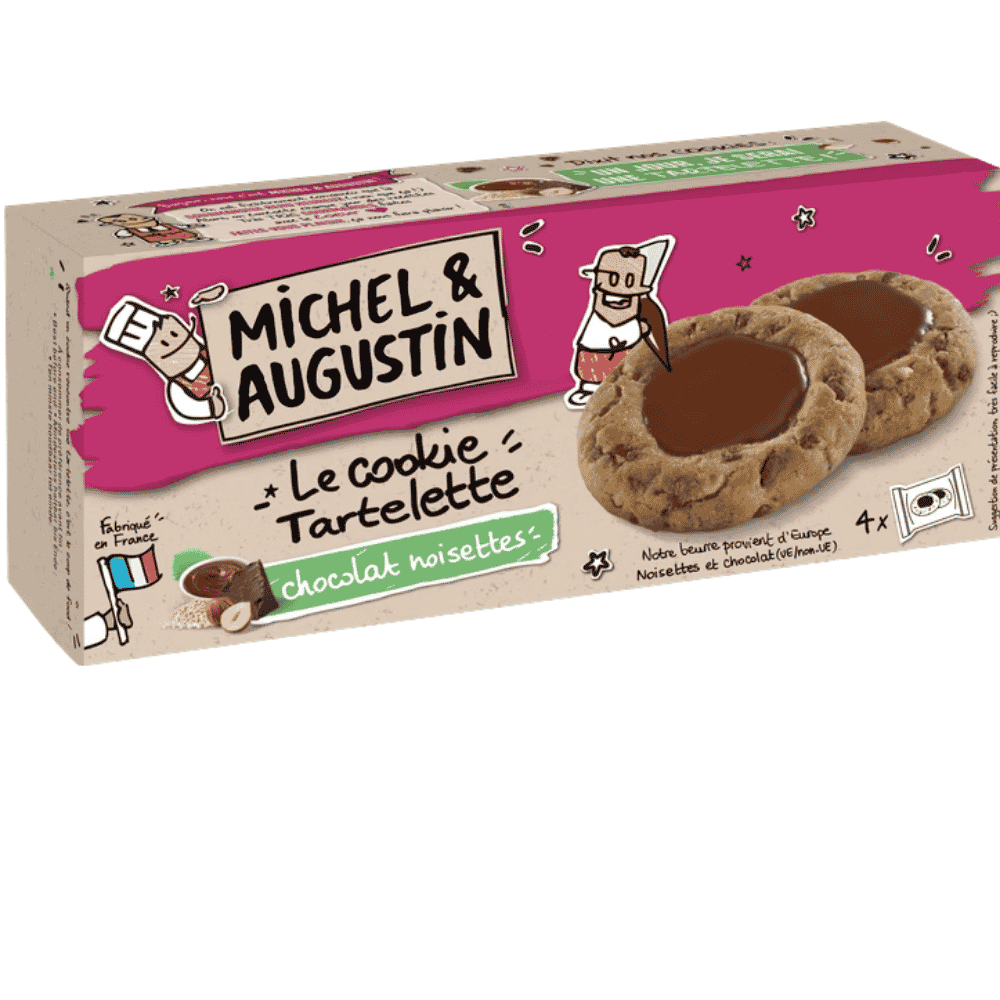 Michel et Augustin Chocolate and Hazelnut Cookie Tartlet 115g